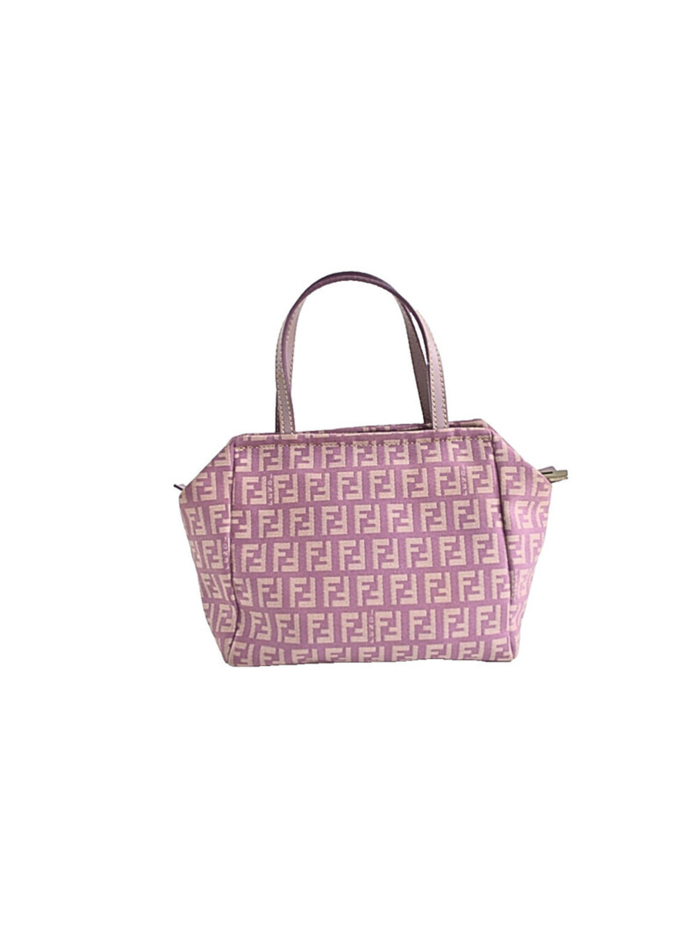 Fendi Zucchino Canvas Mini Handbag Pink
